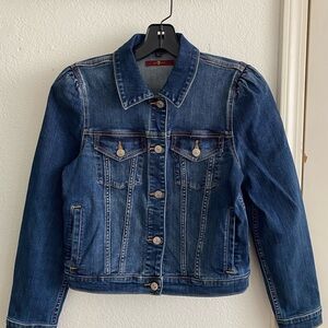 Cropped Puff Sleeve Denim Jacket - 7 For All Mankind